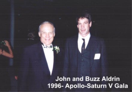 John Starkweather with Buzz Aldrin at the Gala Grand Opening