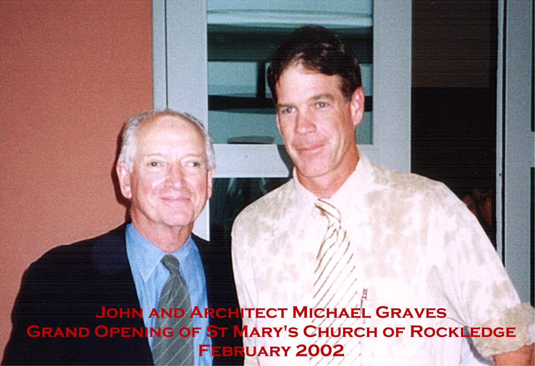John Starkweather with architect Michael Graves